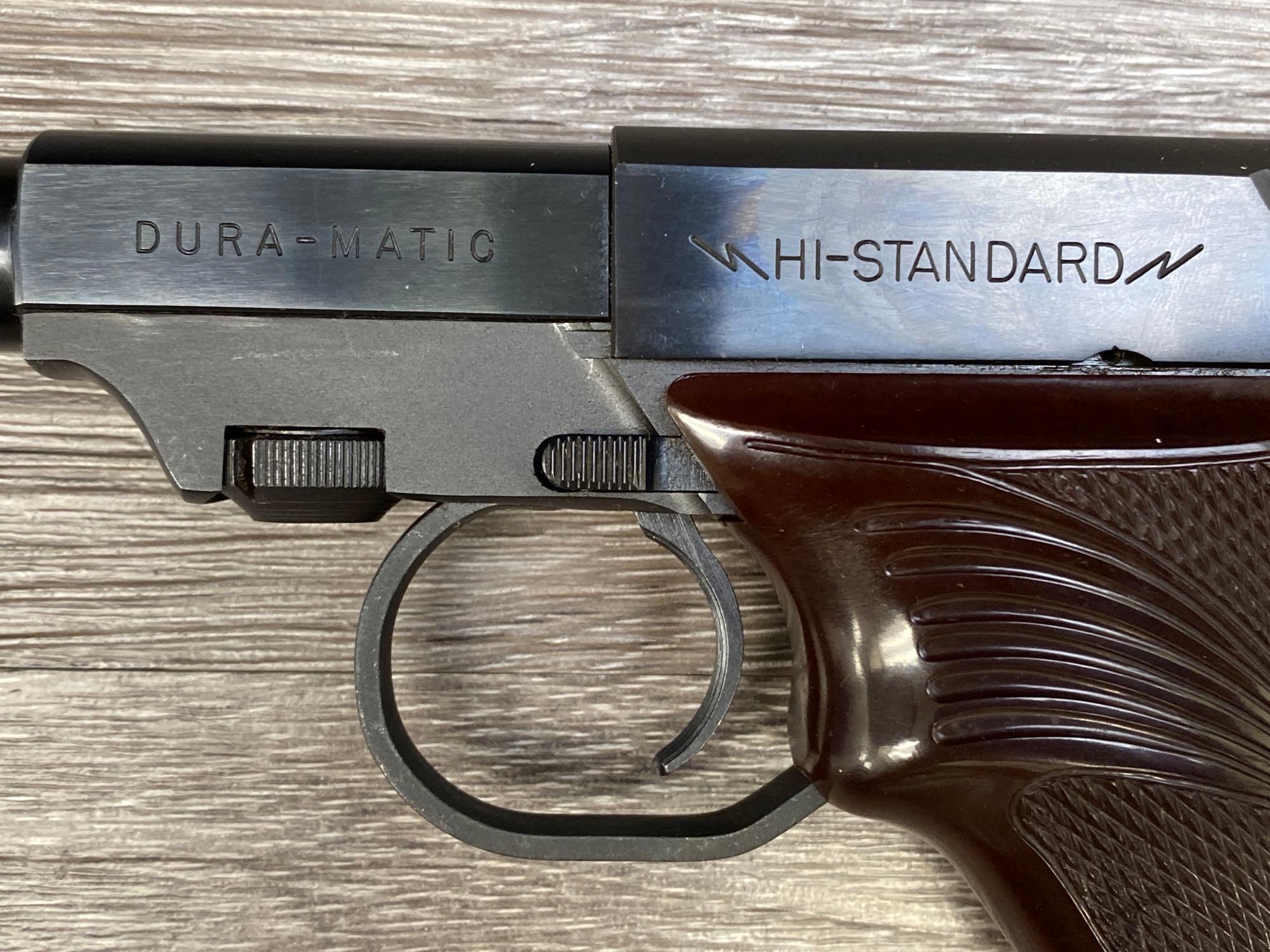 HIGH STANDARD DURAMATIC SEMI-AUTO PISTOL .22 LR CAL