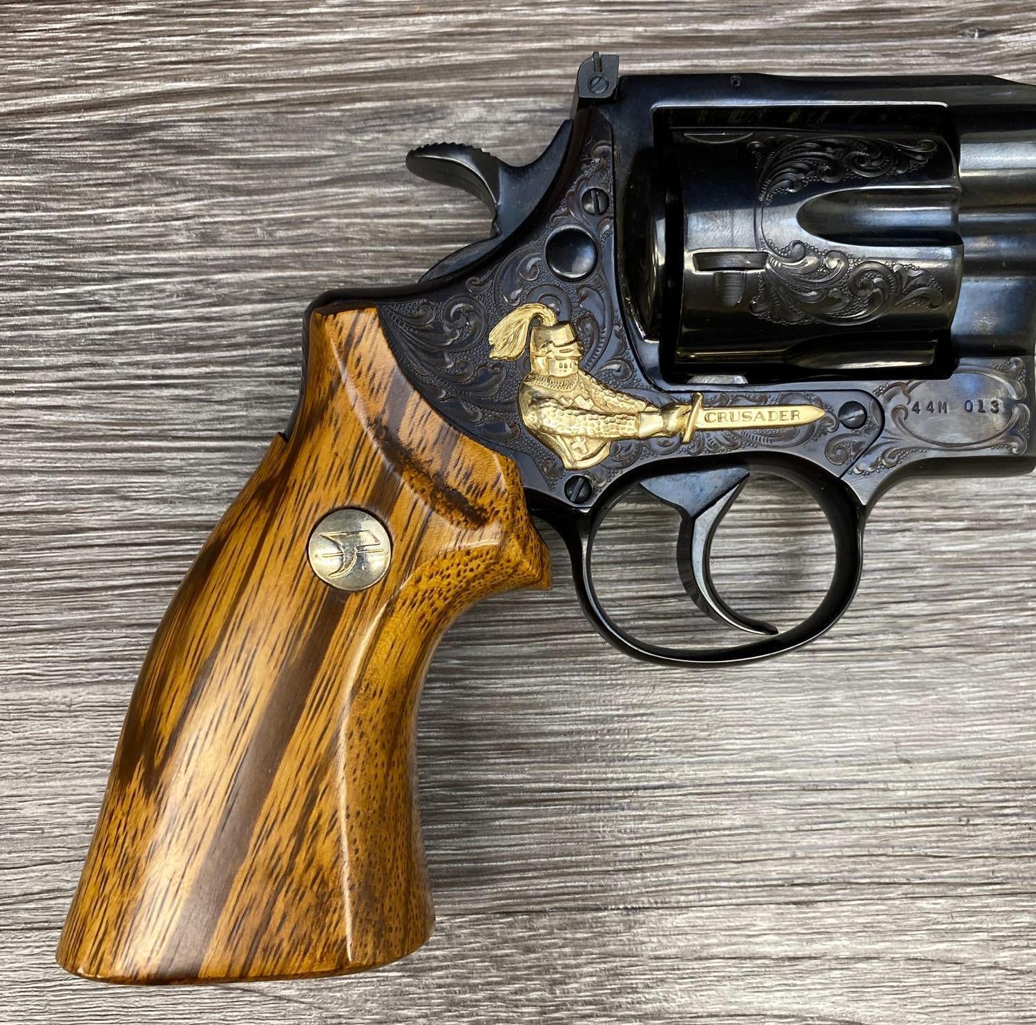 RARE HIGH STANDARD CRUSADER ENGRAVED 50TH ANNIVERSARY REVOLVER .44 MAGNUM