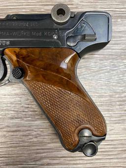 ERMA-WERKE MODEL KGP-68A BABY LUGER 9mm KURZ/.380 ACP SEMI-AUTO PISTOL