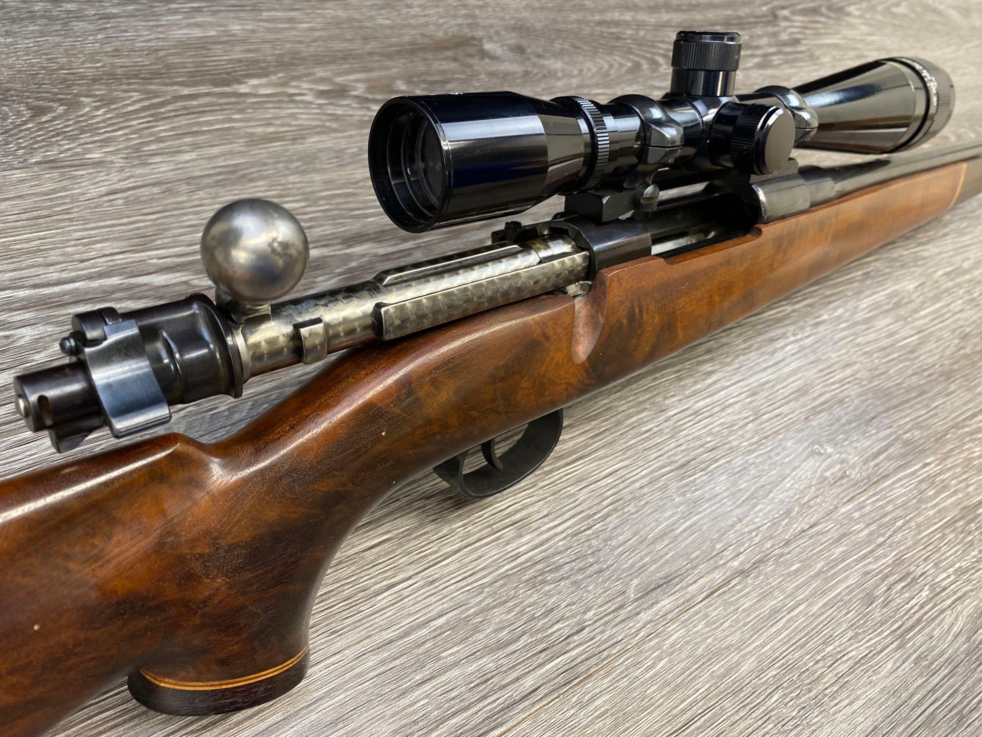 CUSTOM MAUSER BOLT ACTION SPORTING RIFLE 8 x 57 CAL W/SCOPE