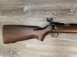 RARE WINCHESTER MODEL 52D SINGLE SHOT BOLT-ACTION TARGET RIFLE, .22LR CALIBER, TARGET SIGHTS.