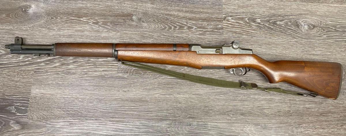 U.S. M1 GARAND BY WINCHESTER .30-06 SEMI-AUTO, WOVEN SLING/WW II COMBO TOOL IN STOCK (CIRCA 5-1943).