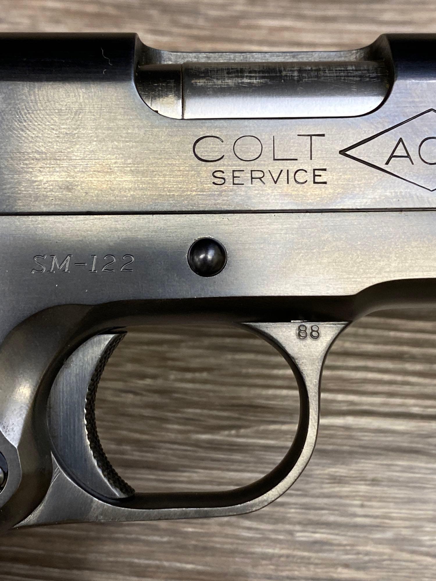 COLT SERVICE ACE MODEL SEMI-AUTO .22 LR CALIBER W'/FACTORY LETTER