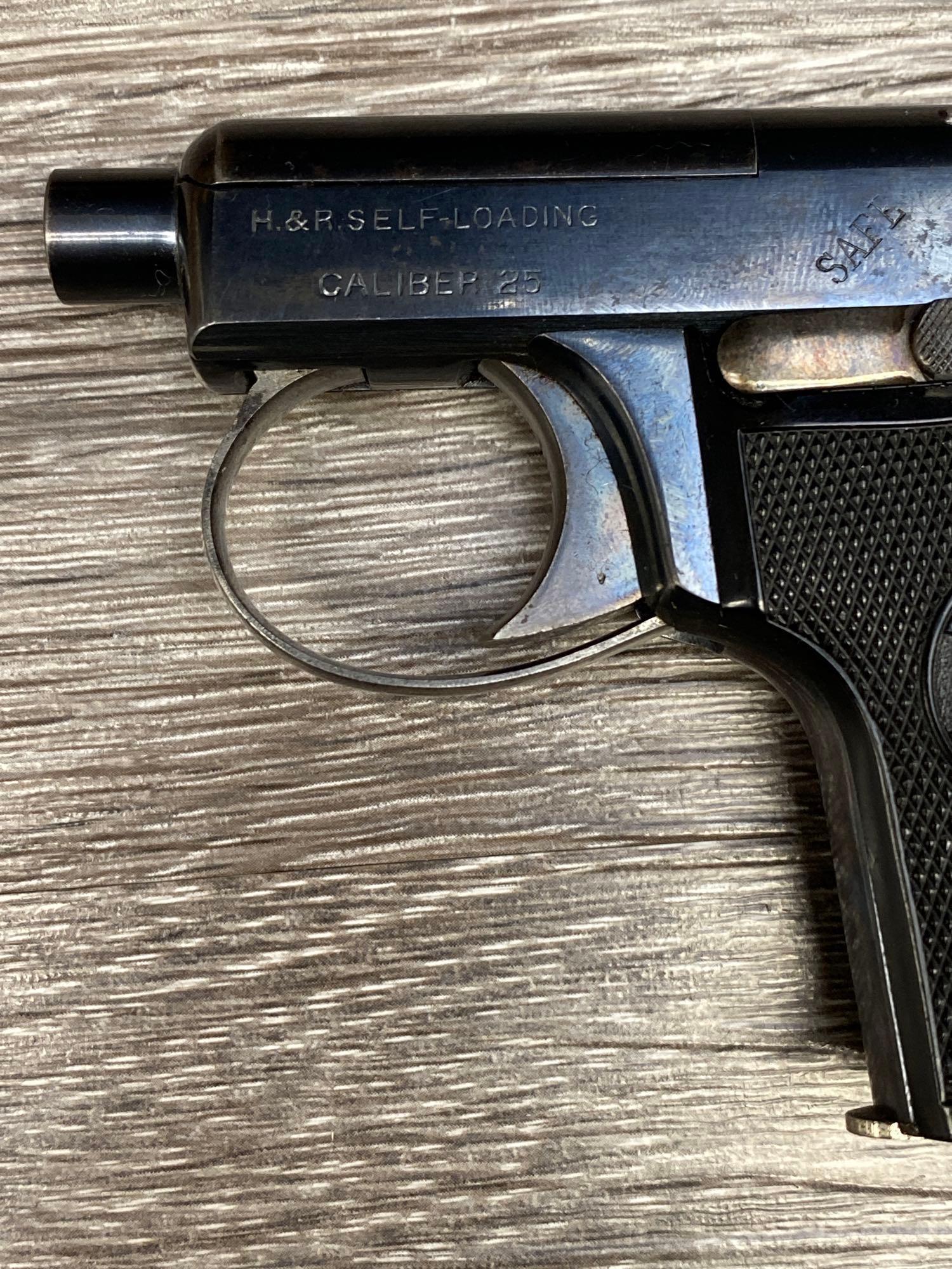 HARRINGTON & RICHARDSON SELF-LOADING .25 ACP SEMI-AUTO PISTOL