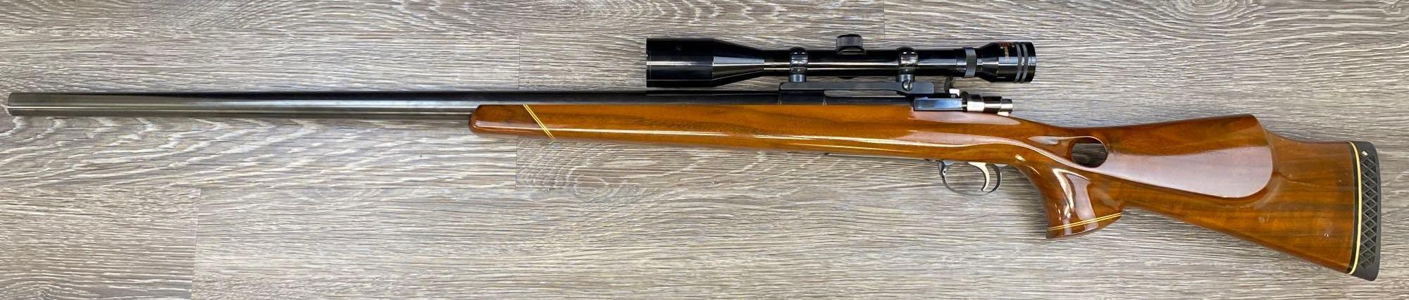 CUSTOM BELGIAN FN COMMERCIAL MAUSER BOLT ACTION RIFLE .25 CAL. w/ SCOPE