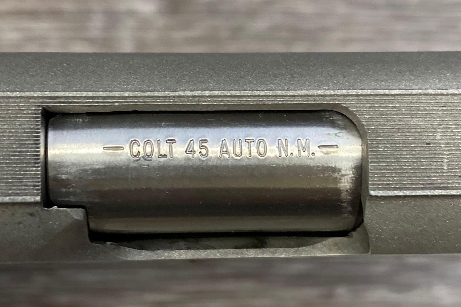 BOXED STAINLESS STEEL COLT GOLD CUP NATIONAL MATCH .45 SEMI-AUTO PISTOL