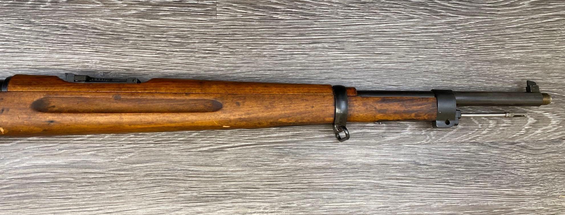 M38 SWEDISH MAUSER 6.5x55mm CAL. by HUSQVARNA and WWII DATED 1943