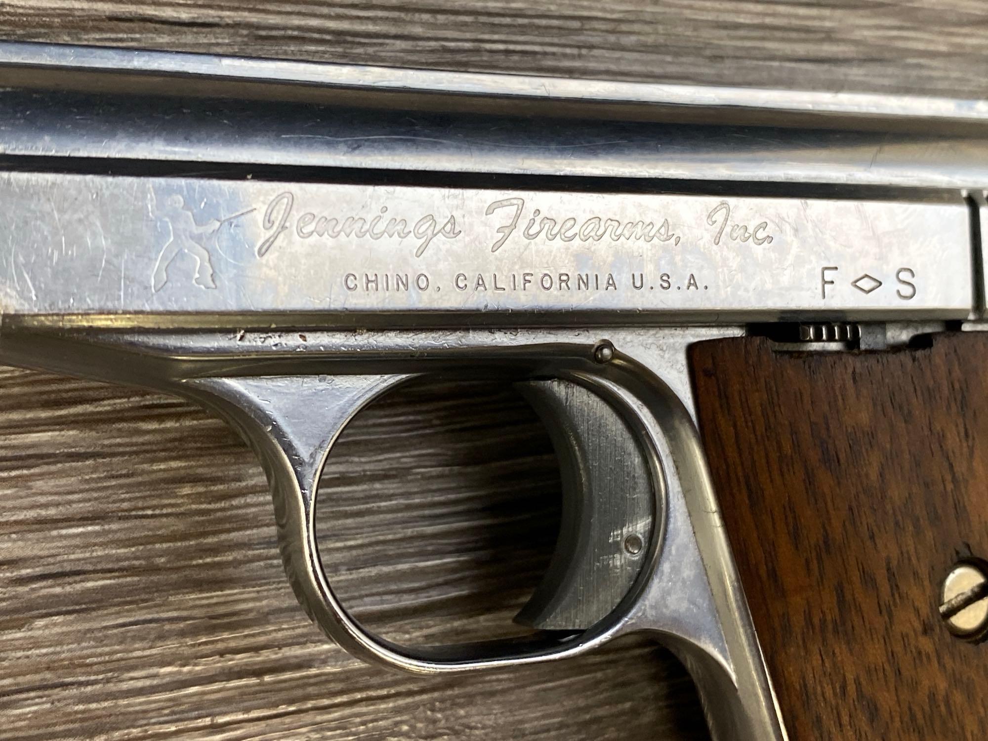 JENNINGS MODEL J-22 SEMI-AUTO PISTOL .22 LR CAL.
