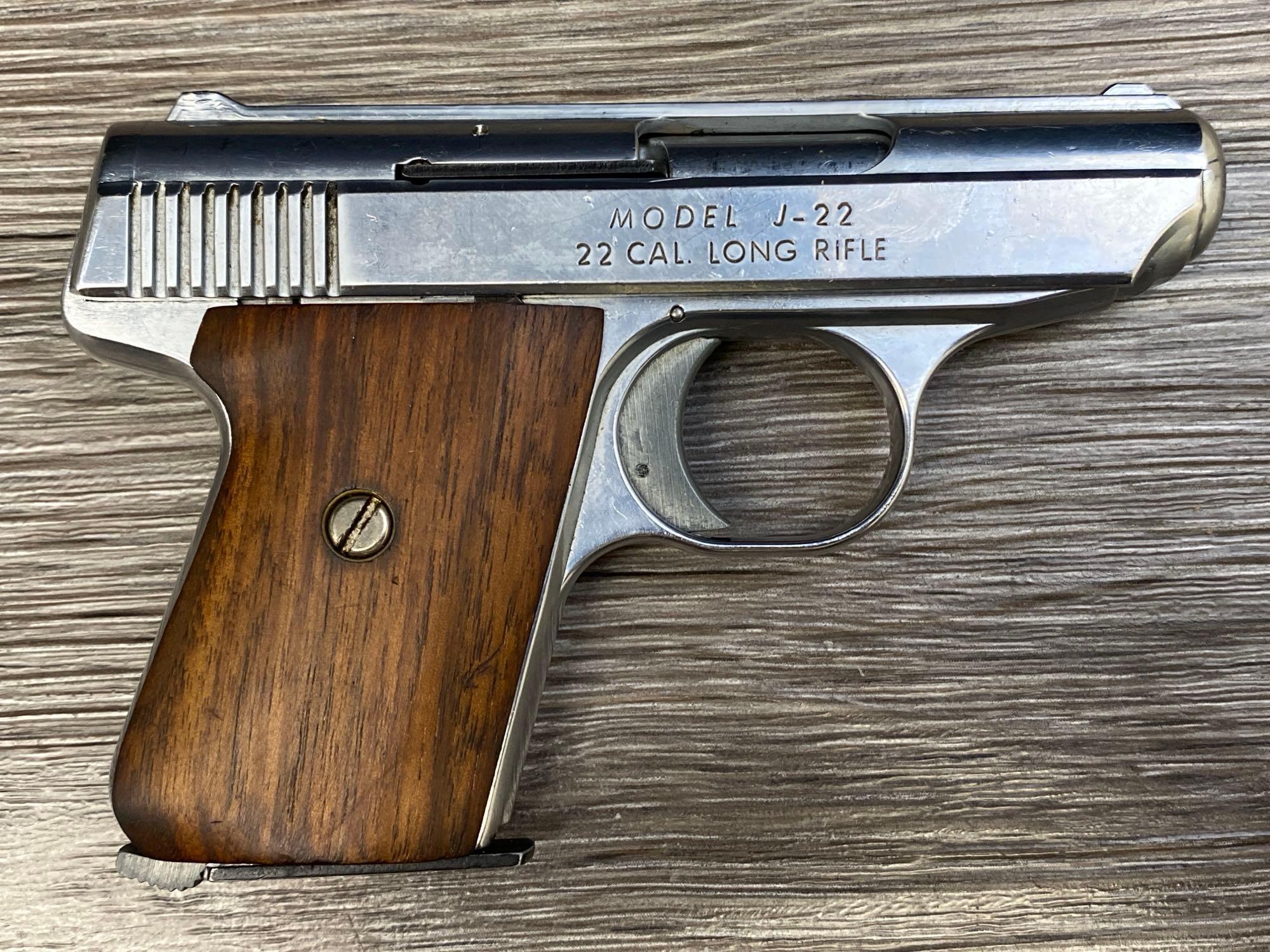 JENNINGS MODEL J-22 SEMI-AUTO PISTOL .22 LR CAL.