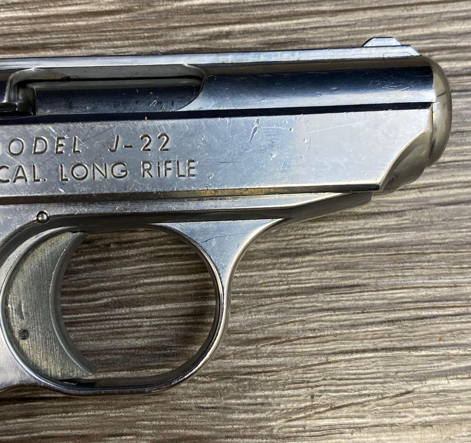 JENNINGS MODEL J-22 SEMI-AUTO PISTOL .22 LR CAL.