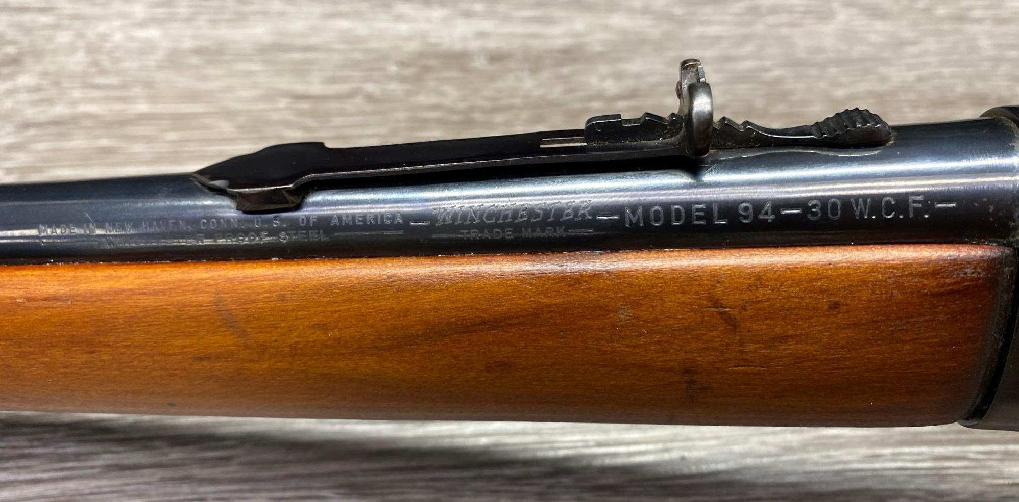WINCHESTER MODEL 94 FLATBAND LEVER ACTION CARBINE .30 WCF CALIBER (CIRCA 1894)