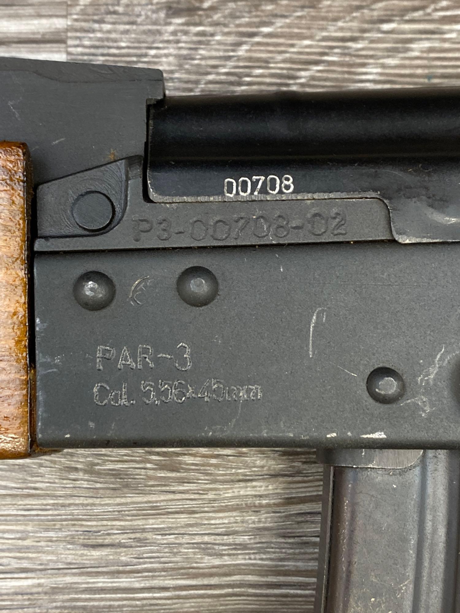 ROMANIAN CUGIR PAR-3 PUMP-ACTION AK STYLE RIFLE 5.56 X 45mm CALIBER