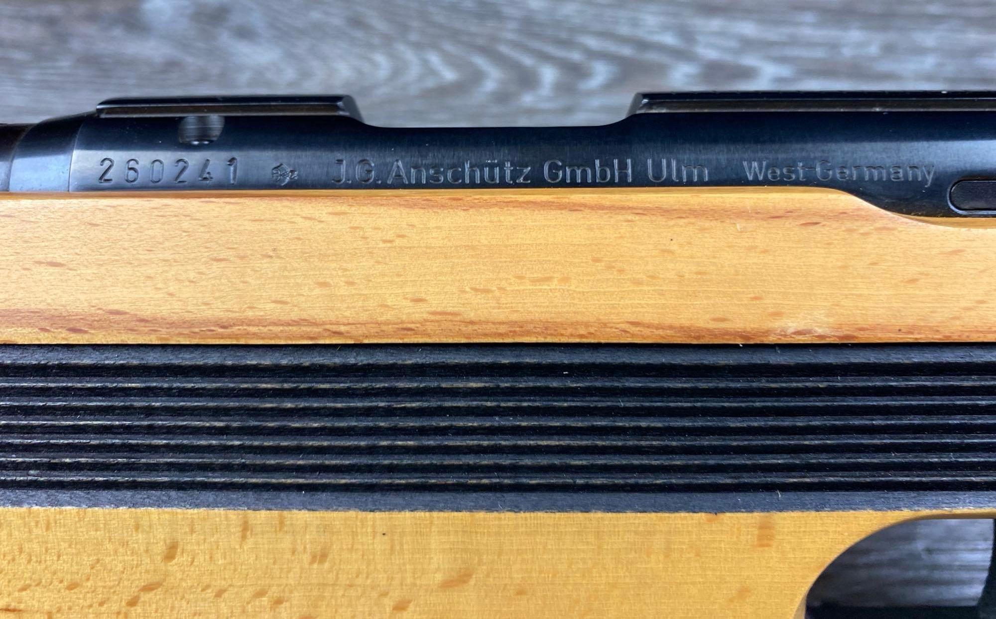 WEST GERMAN ANSCHUTZ MODEL 1907 SINGLE SHOT I.S.U. .22 LR BOLT ACTION TARGET RIFLE