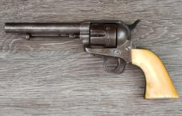 ANTIQUE COLT SAA .45 CAL. 5" BBL. NATURAL MATERIAL GRIPS (CIRCA 1877)