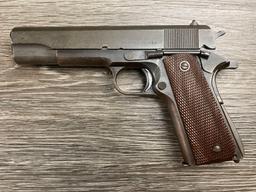 UNION SWITCH & SIGNAL 1911-A1 PISTOL .45 CAL. W/INSCRIPTION (CIRCA 1943)