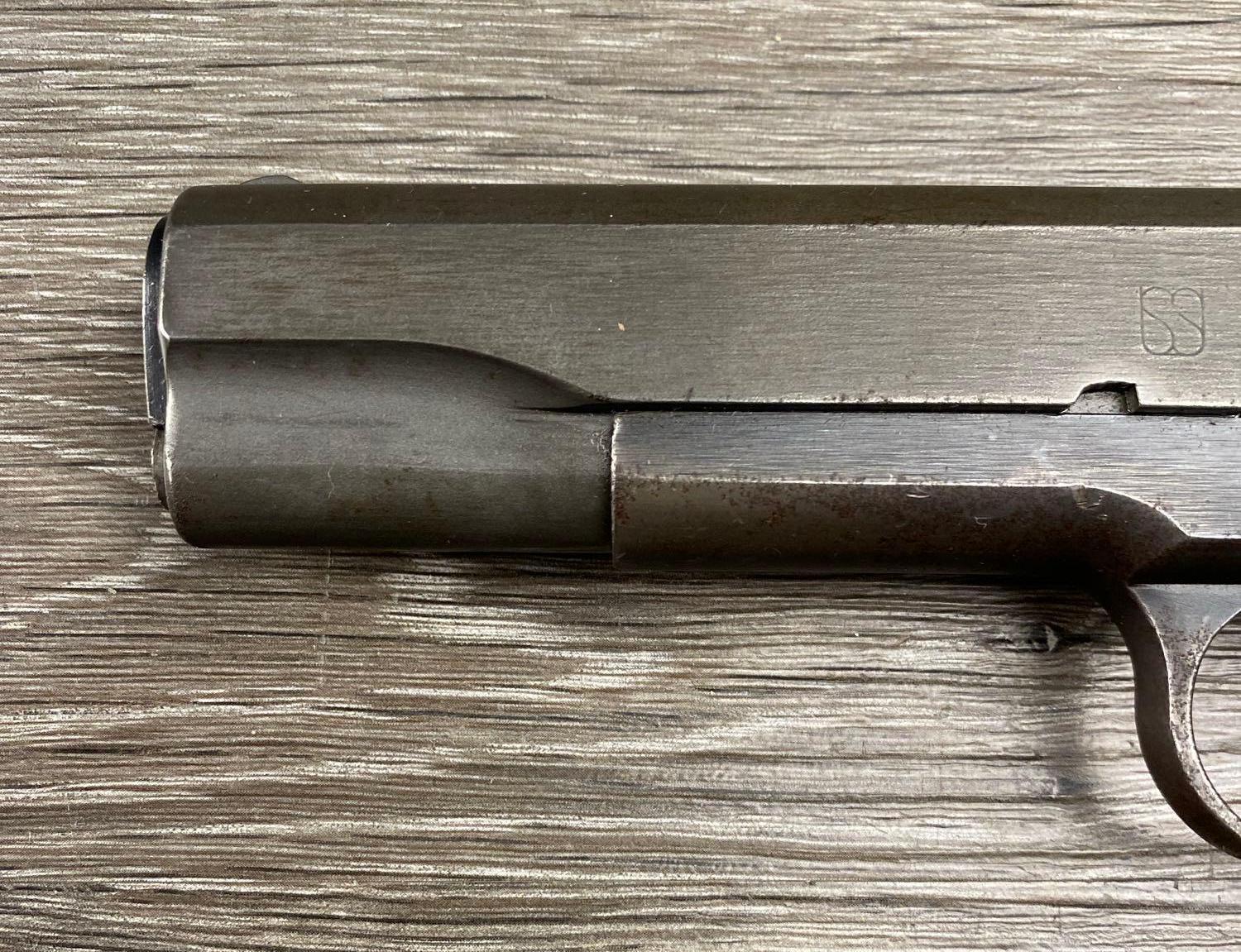 UNION SWITCH & SIGNAL 1911-A1 PISTOL .45 CAL. W/INSCRIPTION (CIRCA 1943)