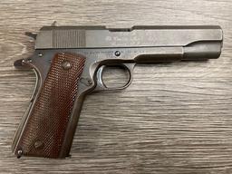 UNION SWITCH & SIGNAL 1911-A1 PISTOL .45 CAL. W/INSCRIPTION (CIRCA 1943)