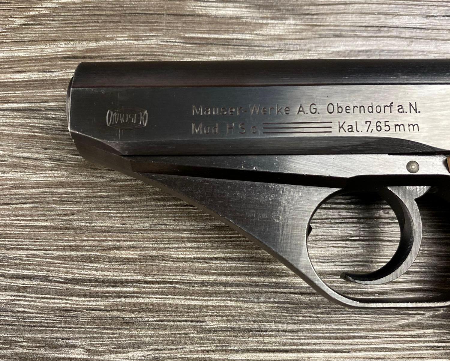 NEAR NEW MAUSER HSc PISTOL 7.65MM CAL. W/HOLSTER/EXTRA MAG/DOCS