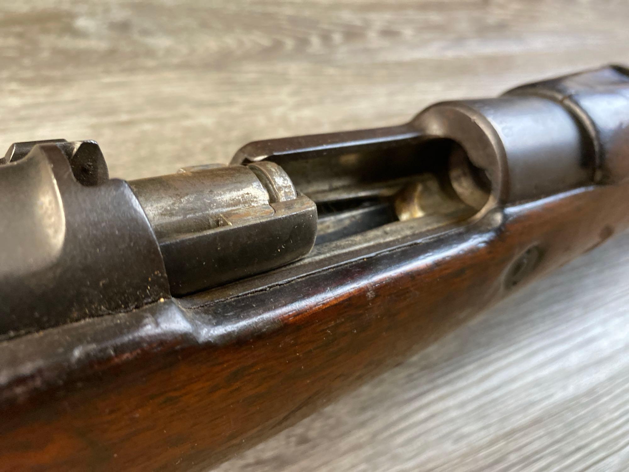 BELGIAN MAUSER MODEL 98 8mm CAL BOLT ACTION RIFLE