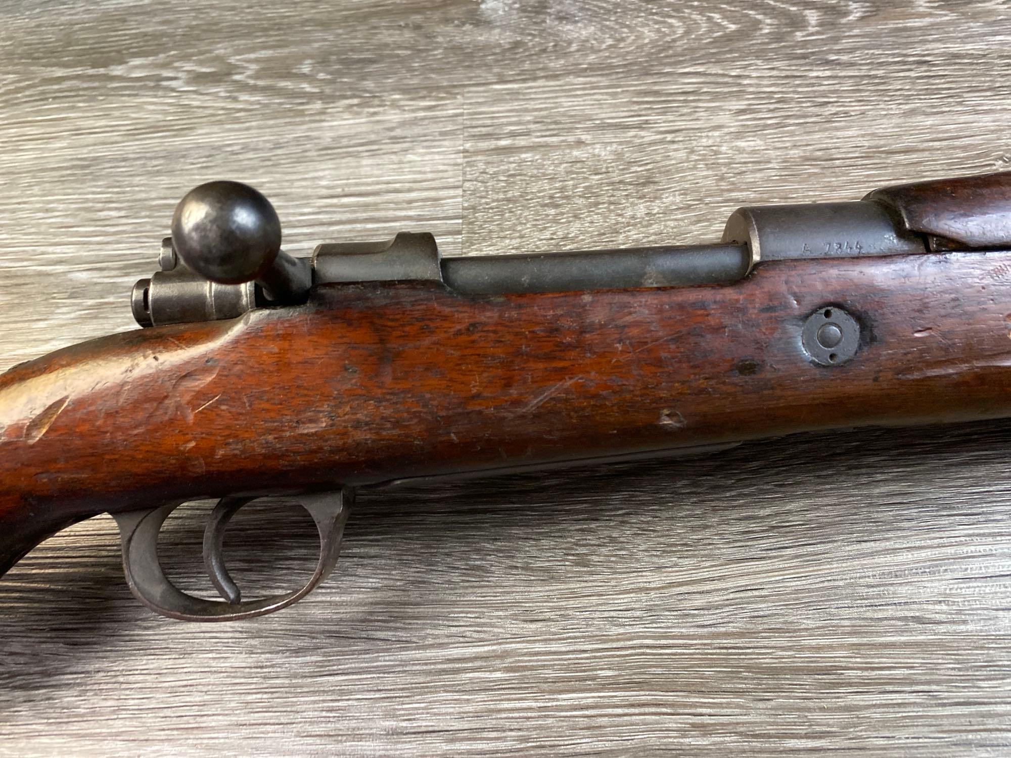 BELGIAN MAUSER MODEL 98 8mm CAL BOLT ACTION RIFLE