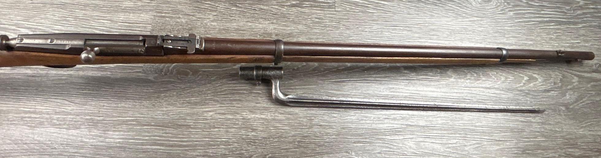 RUSSIAN MODEL 1870 BERDAN II SINGLE SHOT BOLT ACTION RIFLE 10.75 X 58r CAL. CIRCA 1878 w/ BAYONET