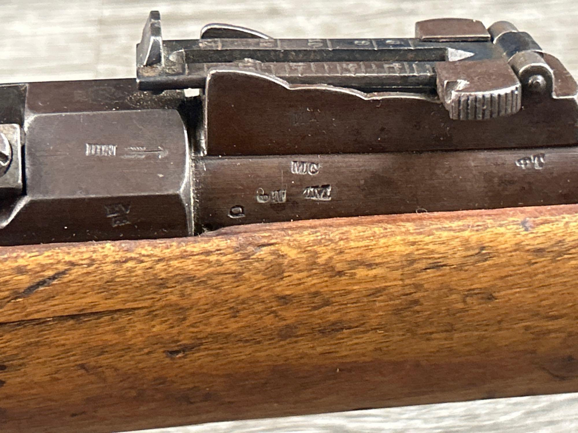 RUSSIAN MODEL 1870 BERDAN II SINGLE SHOT BOLT ACTION RIFLE 10.75 X 58r CAL. CIRCA 1878 w/ BAYONET