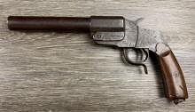 UNK. MAKER SINGLE SHOT FLARE GUN ~ 1" BORE 9" BBL (NON-GUN)