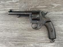 DUTCH COLONIAL MILITARY 1894 KNIL REVOLVER 9.4 DUTCH CAL., w/ FLAP HOLSTER