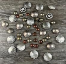 LOT OF OLD MISC. U.S. SILVER, NICKEL & COPPER CONCHOS
