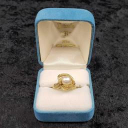 DESIGNER RING IN 14K YELLOW GOLD