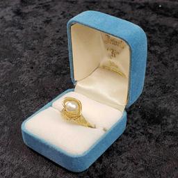 DESIGNER RING IN 14K YELLOW GOLD