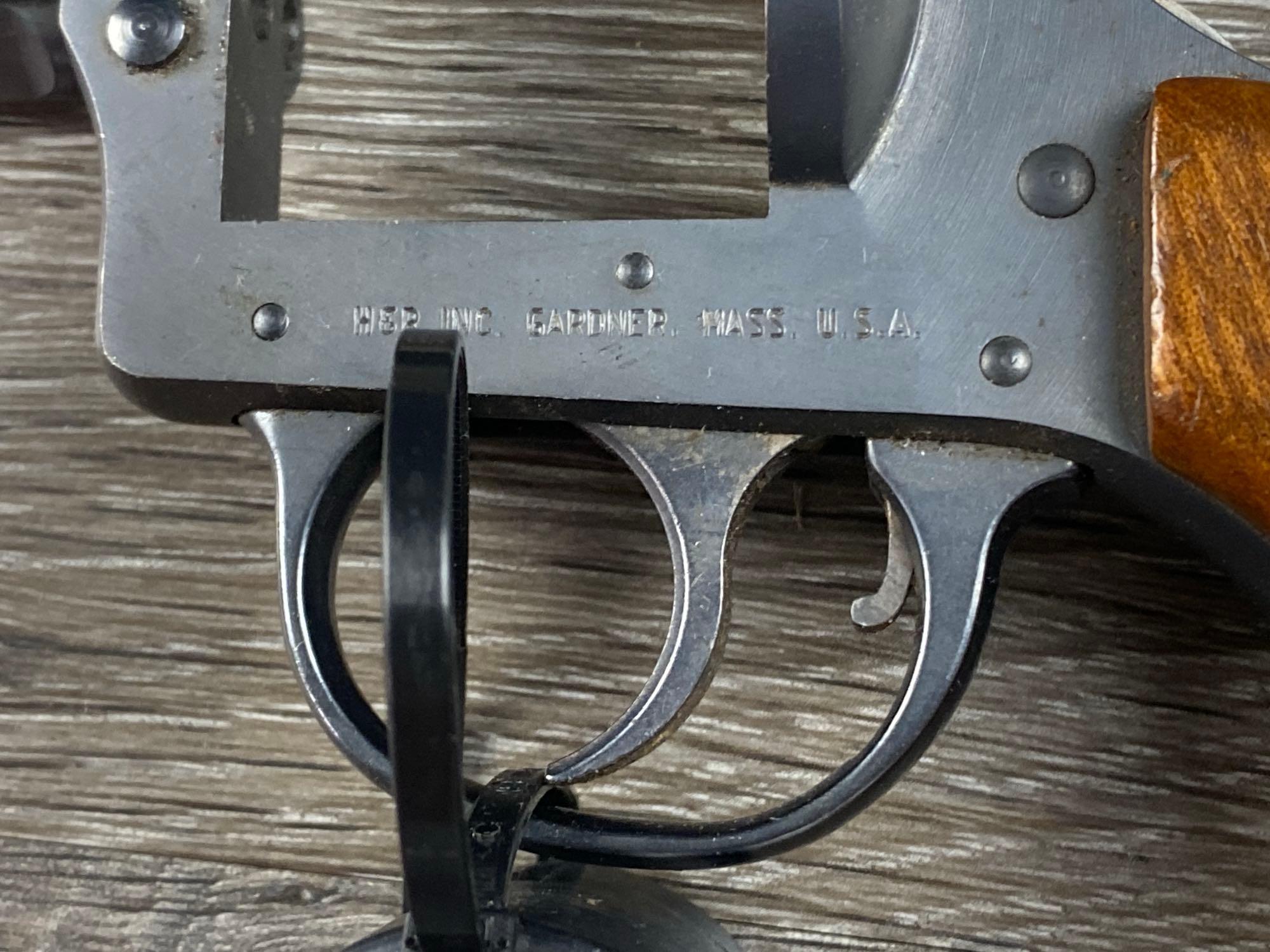 H&R MOD 649 DA REVOLVER W/LEATHER HOLSTER