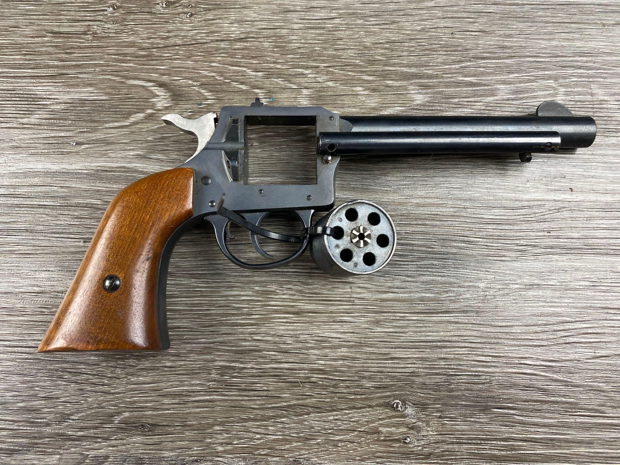 H&R MOD 649 DA REVOLVER W/LEATHER HOLSTER