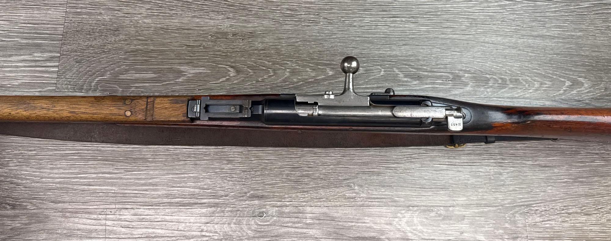 ANTIQUE STEYR MODEL 1886 8mm KROPATSCHEK CAL BOLT ACTION RIFLE