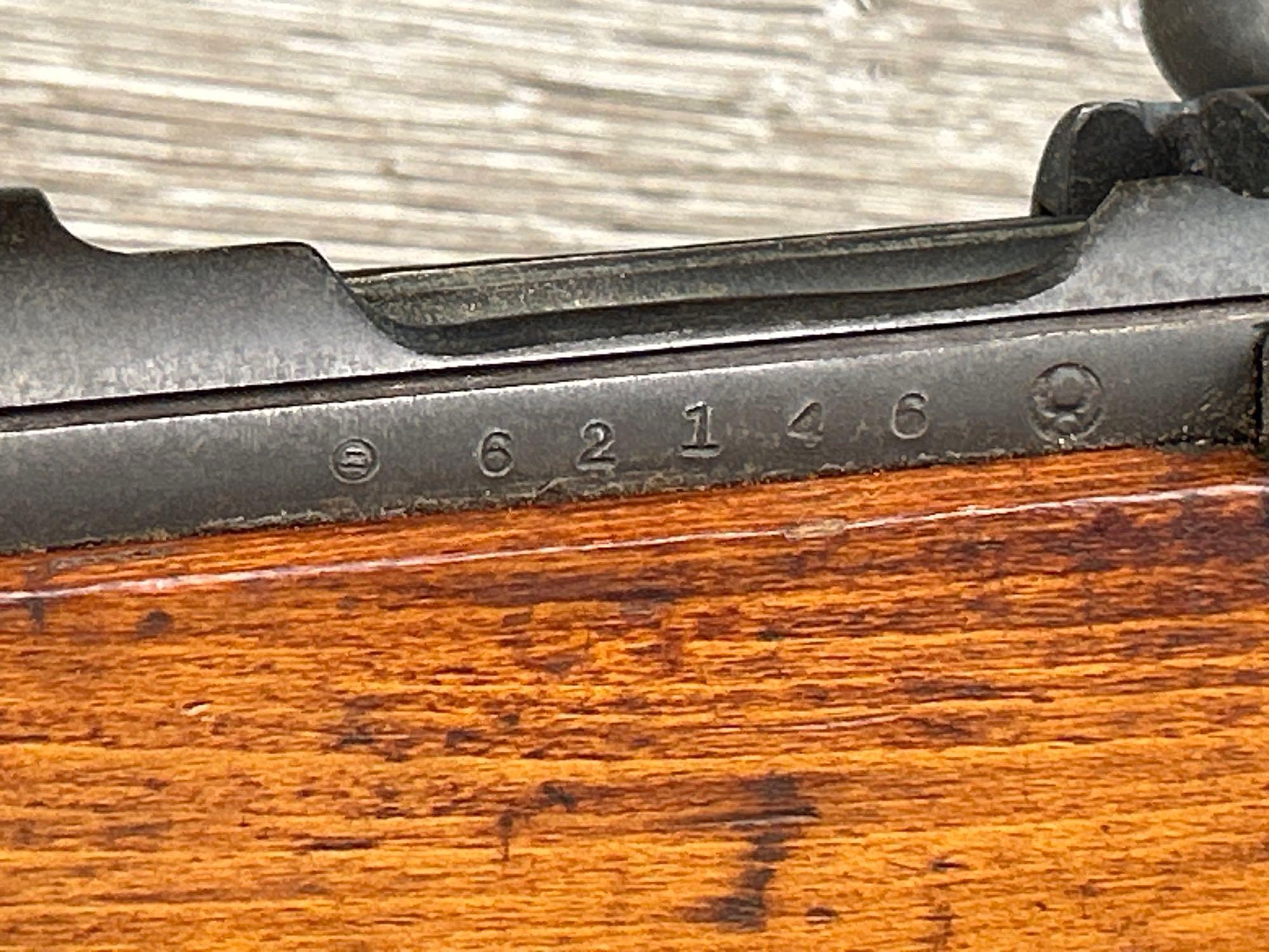 JAPANESE ARISAKA TYPE 99 RIFLE 7.7 CAL. w/ UNGROUND MUM/CHARACTERS
