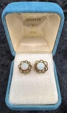 PAIR OF VINTAGE YELLOW GOLD EARRINGS