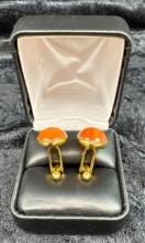 MEN'S CUFFLINKS IN 14K YELLOW GOLD