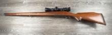 CUSTOM PRE-64 WINCHESTER MODEL 70 MANNLICHER STOCKED BOLT ACTION RIFLE .270 WIN. w/SCOPE