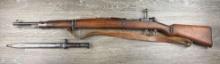CZECHOSLOVAKIAN MODEL VZ 24 BOLT ACTION RIFLE 8MM CAL., w/BAYONET, SCABBARD & SLING