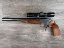 THOMPSON CENTER MODEL CONTENDER .223 REM CAL PISTOL w/ LEUPOLD SCOPE