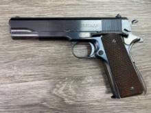 COLT 1911 NATIONAL MATCH GOVERNMENT MODEL PISTOL .45 ACP CAL. w/ BOX & FACTORY LETTER, CIRCA 1934