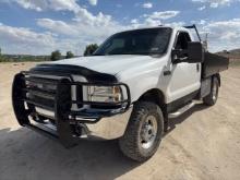 2004 Ford F250 4x4 Flatbed Truck
