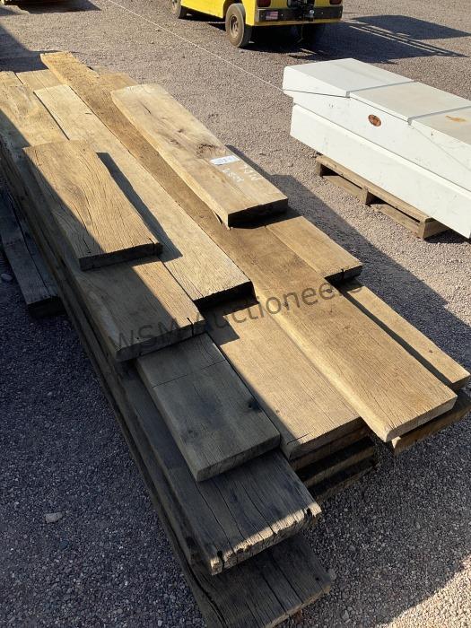 PALLET OF ASST OAK TRAILER DECKING