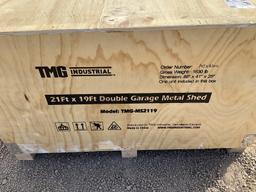 TMG-MS2119 21FT X 19FT METAL GARAGE SHED