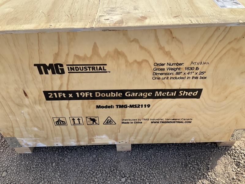 TMG-MS2119 21FT X 19FT METAL GARAGE SHED