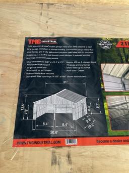 TMG-MS2119 21FT X 19FT METAL GARAGE SHED