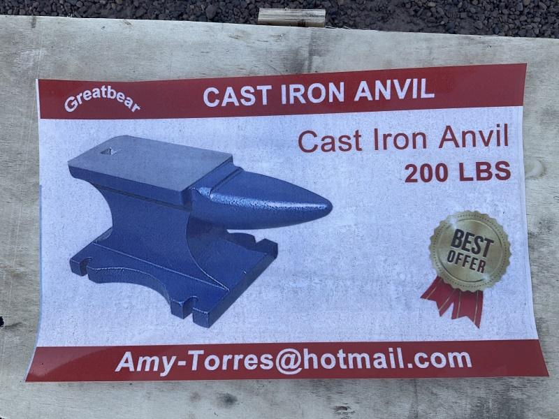 GREATBEAR 200LBS CAST IRON ANVIL