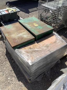 PALLET OF STORAGE BOXES AND MISC