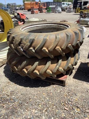 (2) 15.5-38 FOAM FILLED TRACTOR TIRES W/ WHEELS