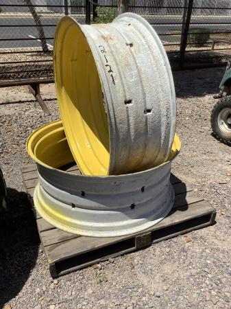 (2) STEEL TRACTOR WHEELS